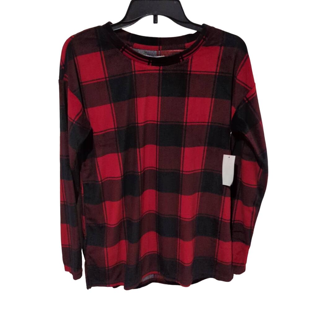 Sonoma Soft Plaid Pajama/Lounge Top, NWT, S